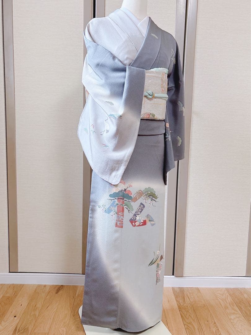 美品　田村哲彦　訪問着　フルセット　裄68 本加賀友禅 卒業式　入学式　M S