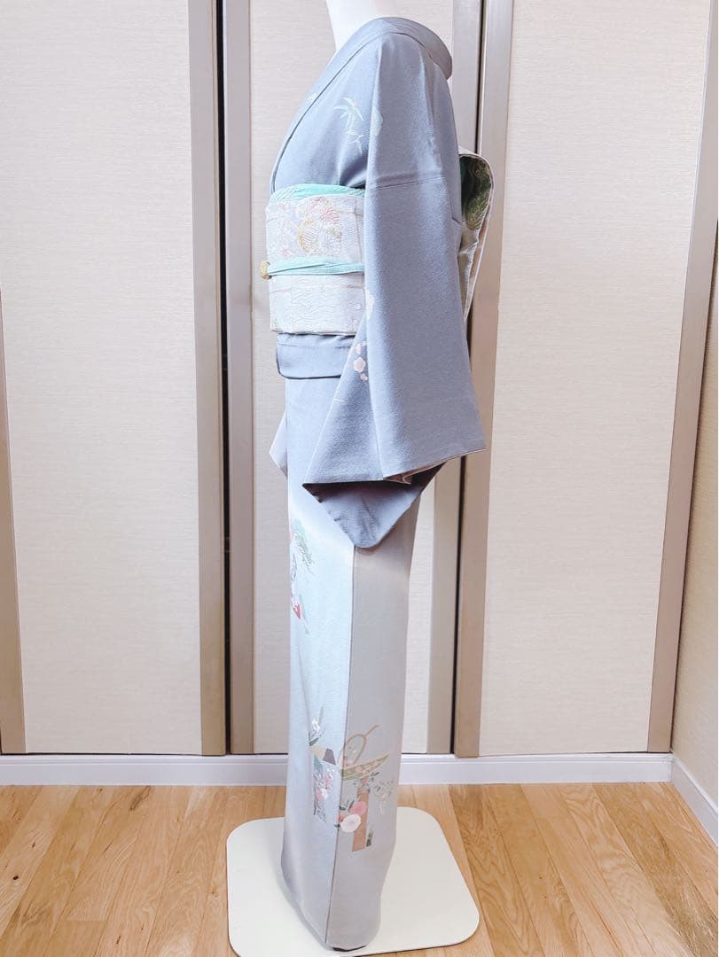 美品　田村哲彦　訪問着　フルセット　裄68 本加賀友禅 卒業式　入学式　M S