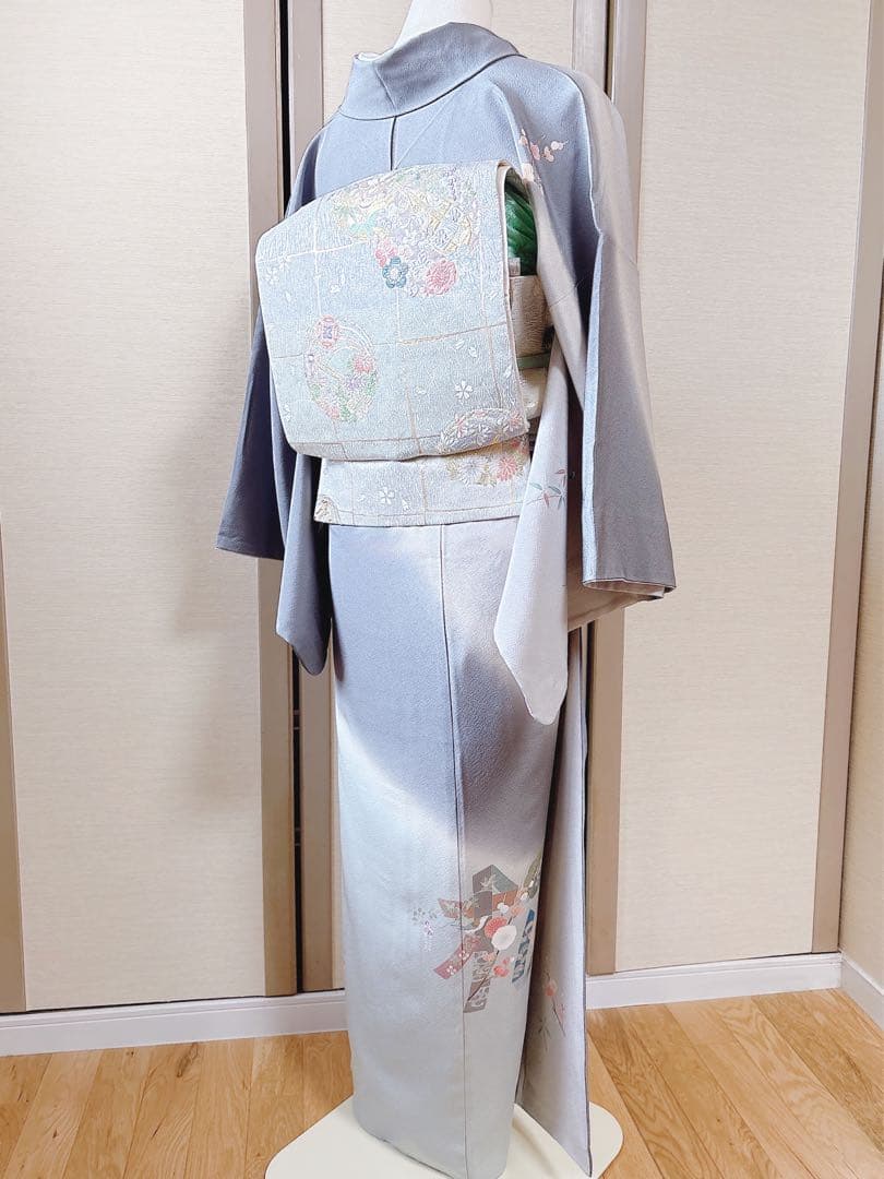 美品　田村哲彦　訪問着　フルセット　裄68 本加賀友禅 卒業式　入学式　M S
