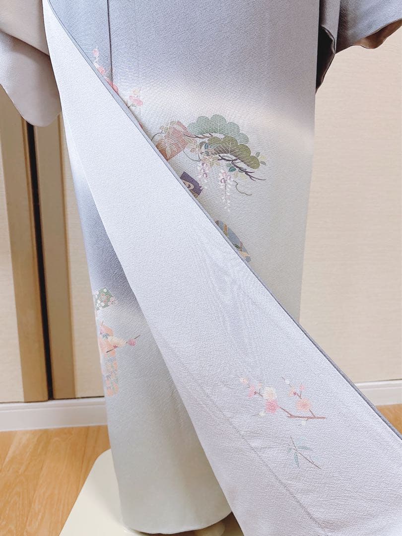 美品　田村哲彦　訪問着　フルセット　裄68 本加賀友禅 卒業式　入学式　M S