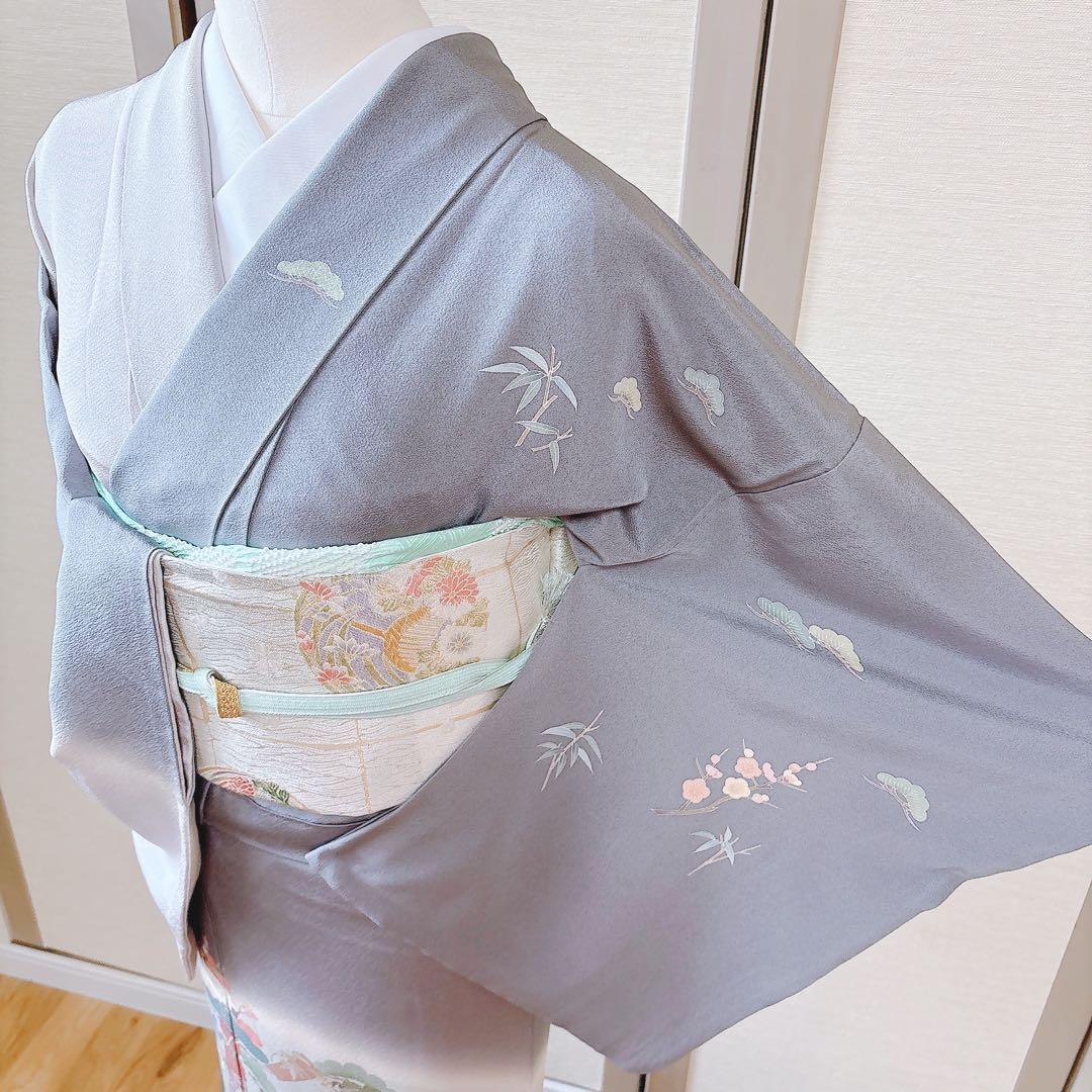 美品　田村哲彦　訪問着　フルセット　裄68 本加賀友禅 卒業式　入学式　M S