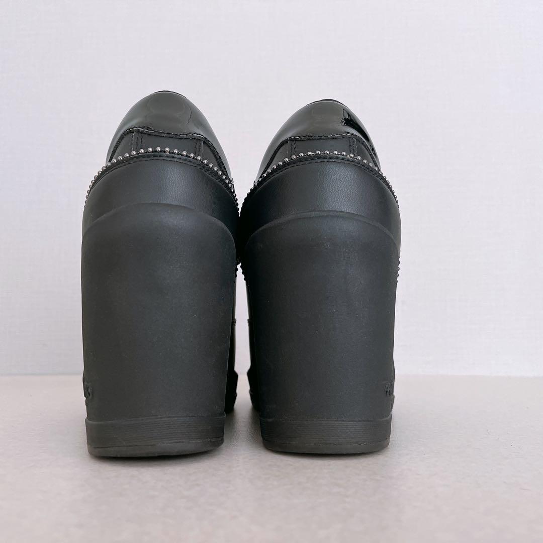 +diana ヒールアップスニーカー ウエッジソール ブラック 23.5cm