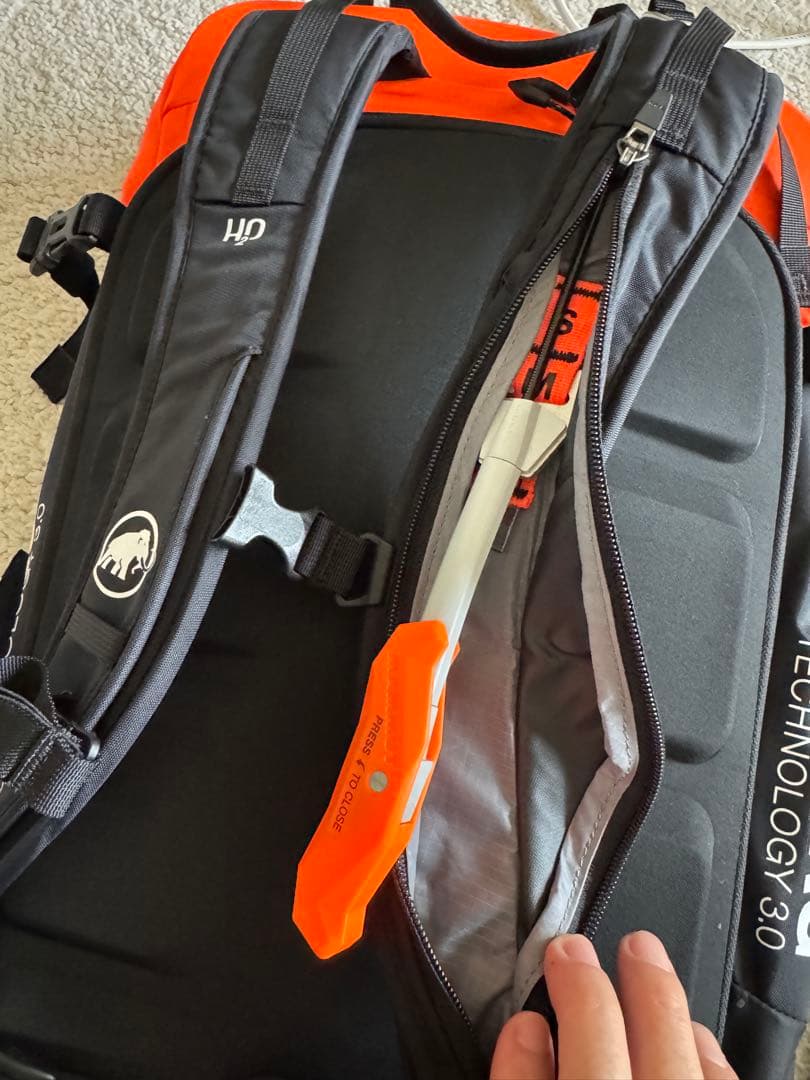 Mammoth AIRBAG TECHNO 3.0 バックパック 黒/オレンジ