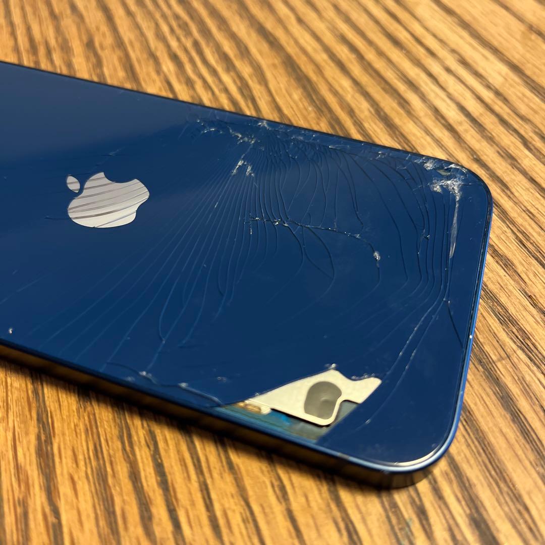 iPhone12 /128Gブルー・背面割れ