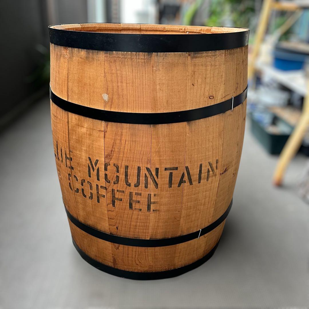 【美品】BLUE MOUNTAIN ブルーマウンテン コーヒー 樽　Ｌサイズ
