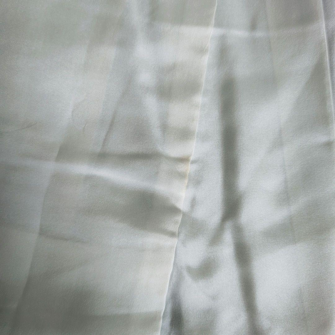 訪問着　フルセット　着物　正絹　たたき染め　白黒　モノトーン　シック　蔦　F5