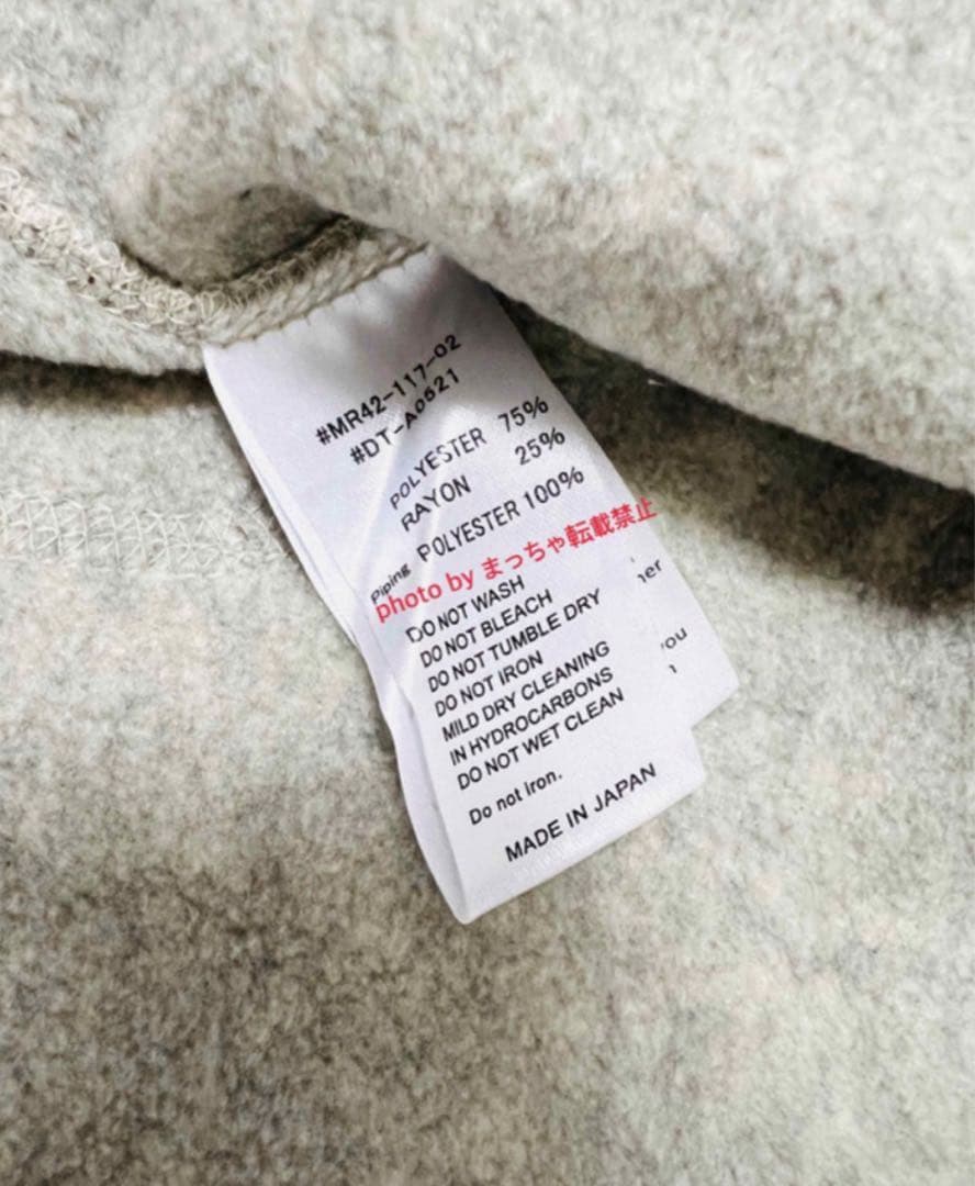 DANTON/ダントン　フリースカラーレスベスト　WOMEN マーブル38