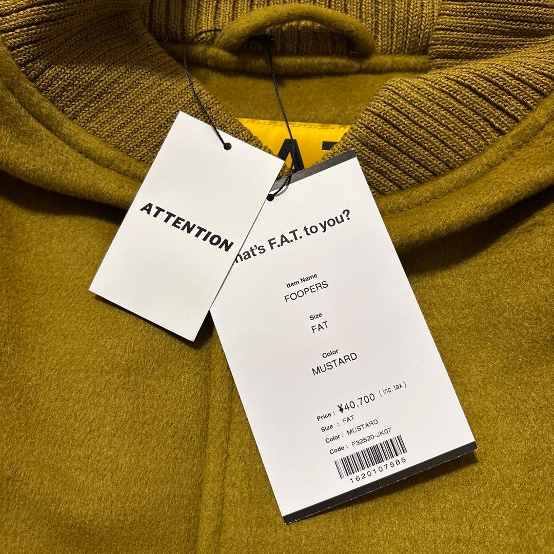 新品 エフエーティー スタジャン スタジアムジャケット マスタードFAT