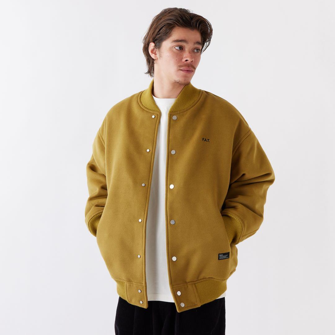 新品 エフエーティー スタジャン スタジアムジャケット マスタードFAT