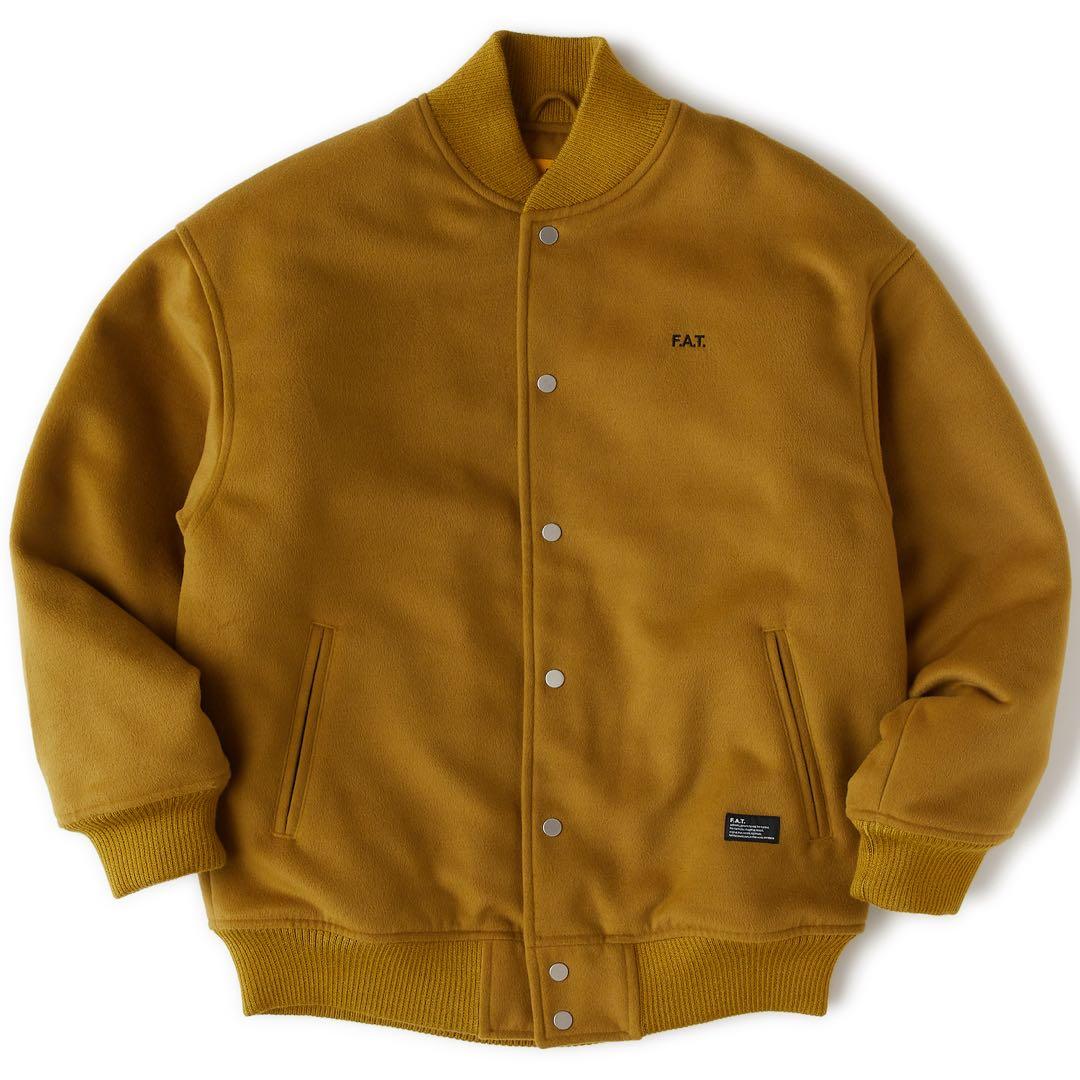 新品 エフエーティー スタジャン スタジアムジャケット マスタードFAT