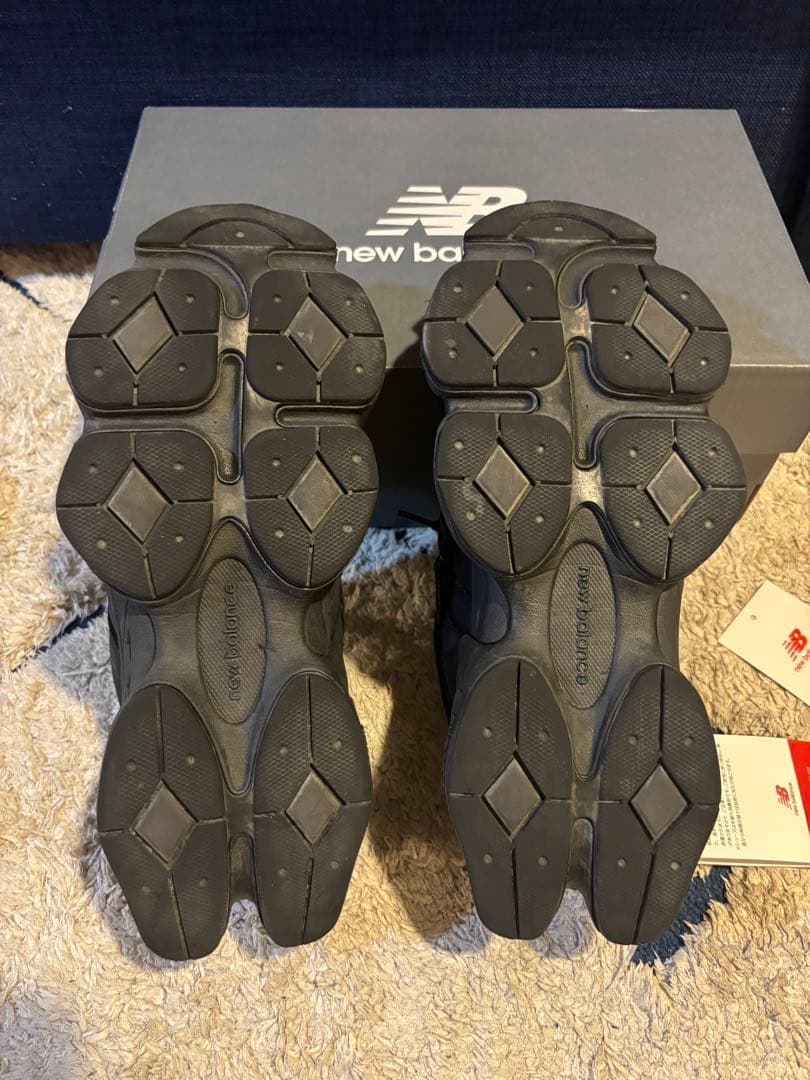 美品！New Balance 9060 \"Triple Black\"24.5