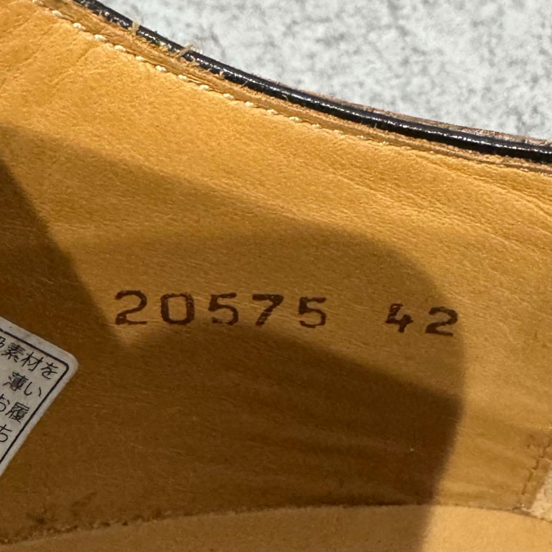 【極美品】マグナーニ　26 クォーターブローグ コニャック　ストレート　ビジネス