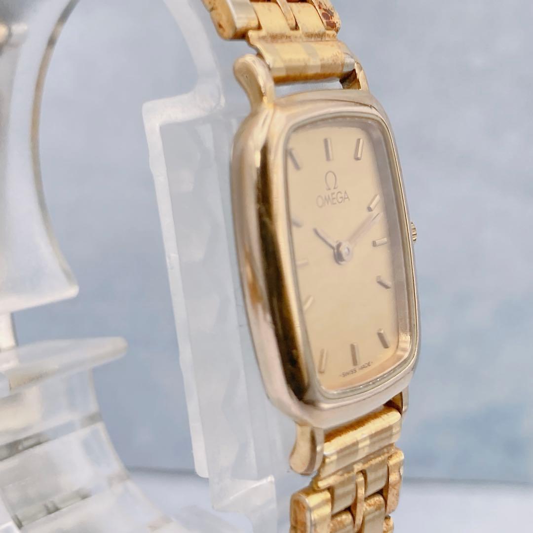 稼動品✨OMEGA オメガ Deville デビル レディース 腕時計　ゴールド