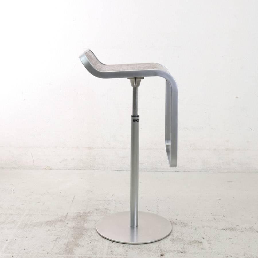 はなこ様6の3ラパルマ レム ハイスツール 板座 オーク突板 ブラウン昇降回転9