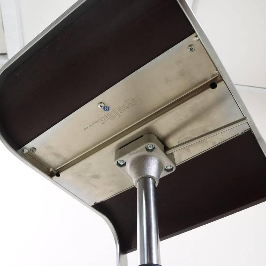 はなこ様6の3ラパルマ レム ハイスツール 板座 オーク突板 ブラウン昇降回転9