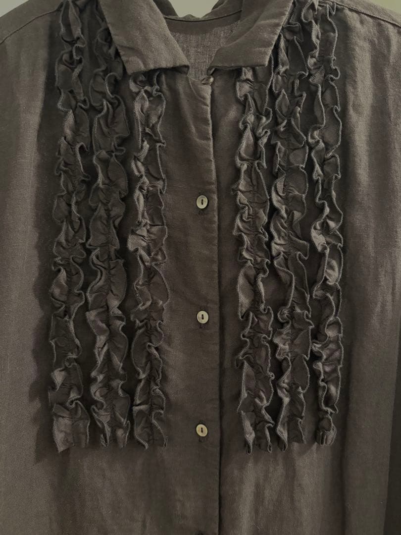 ネストローブ リネンスカラップレースワンピース