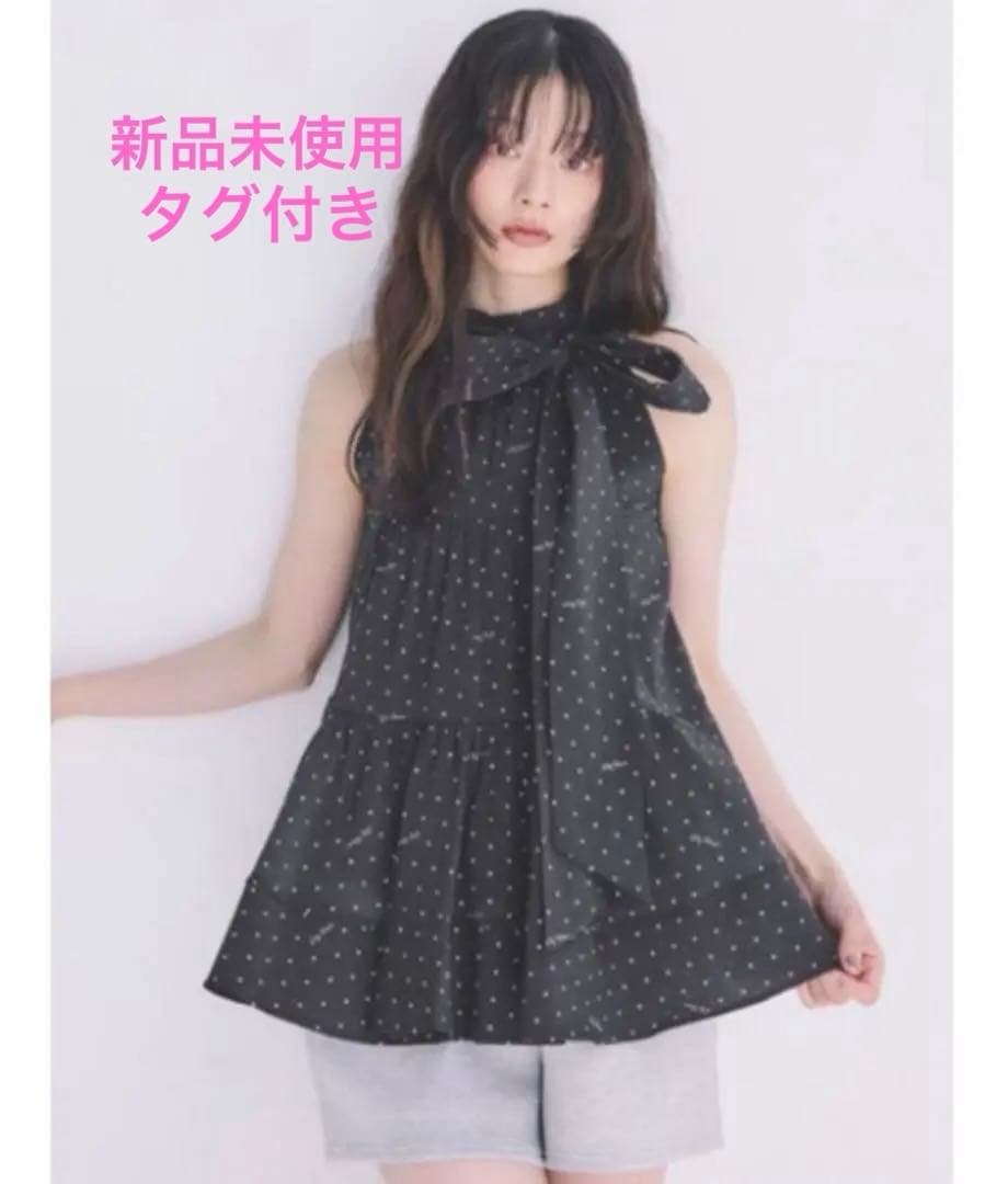 Lily Brown アメスリティアード2wayブラウス