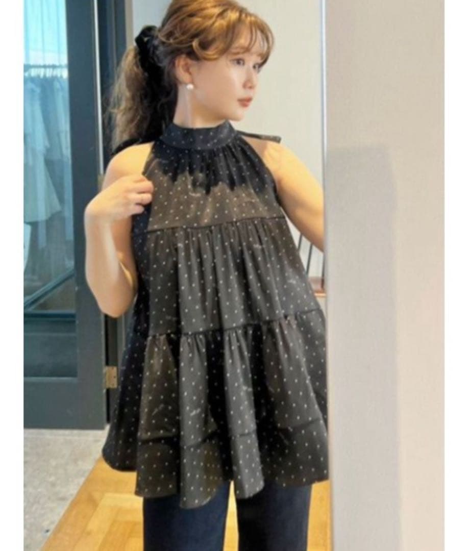 Lily Brown アメスリティアード2wayブラウス