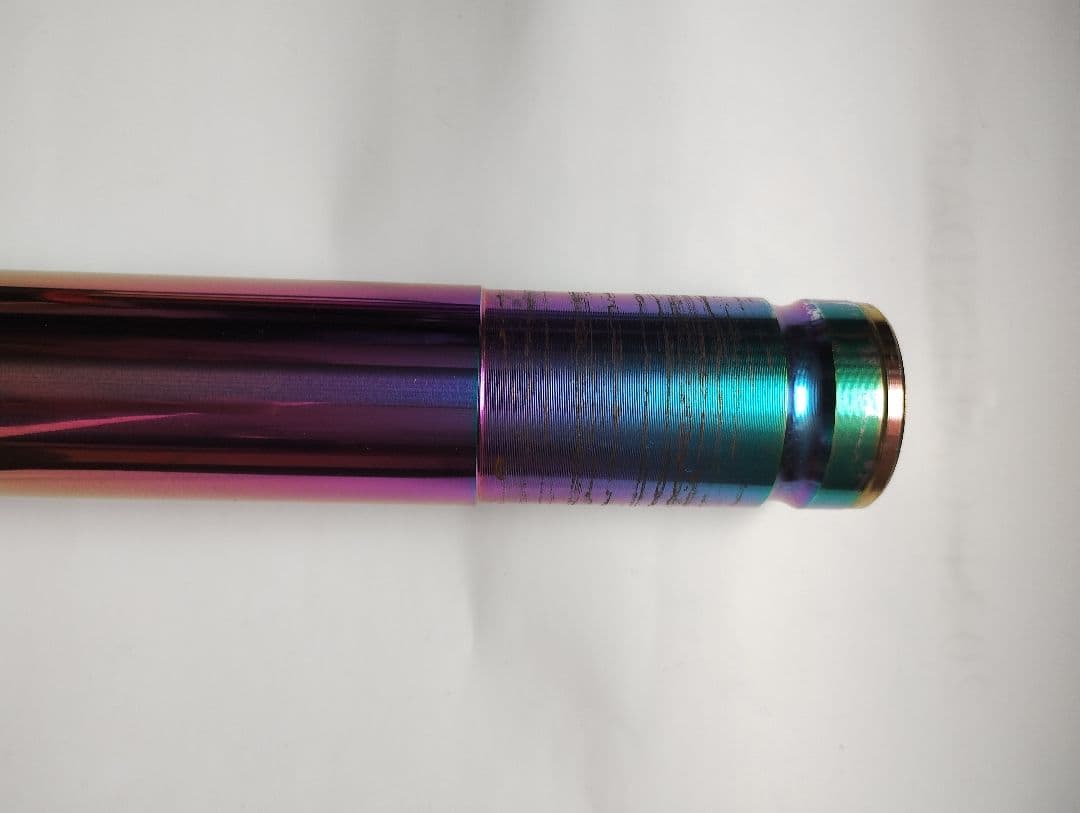 真ぱぱNMAX カスタムフロントフォーク　チタニウム