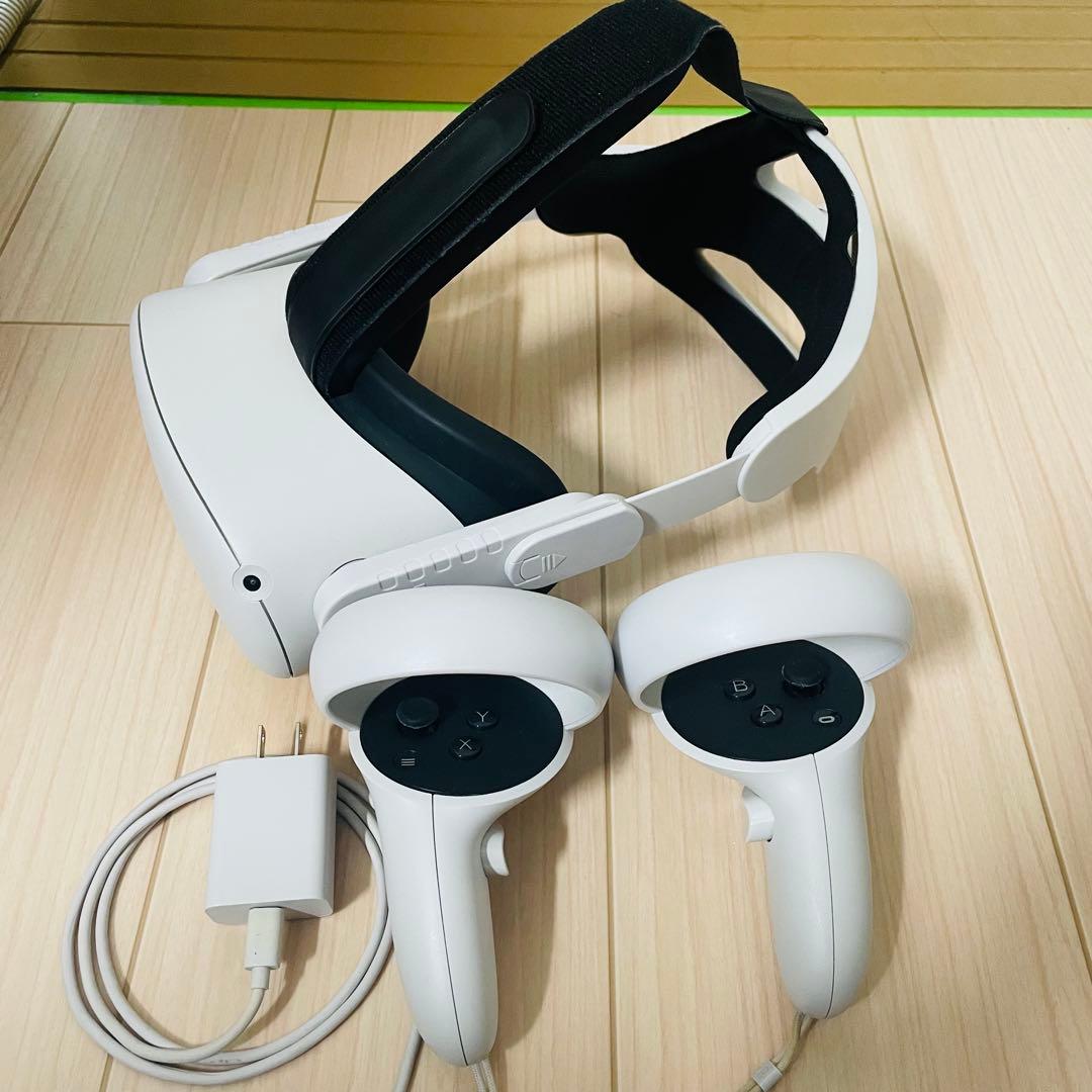  Quest2 64GB フェイスカバー・ヘッドストラップ交換済み