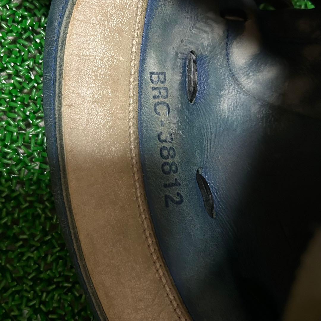 ゼット 日本製 旧ラベル 軟式キャッチャーミット ブルー