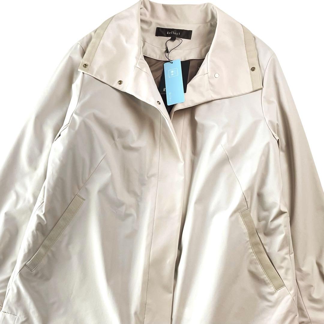 未使用タグ付 リフレクト ライナー付スプリングコート L ベージュ 定価4.1万