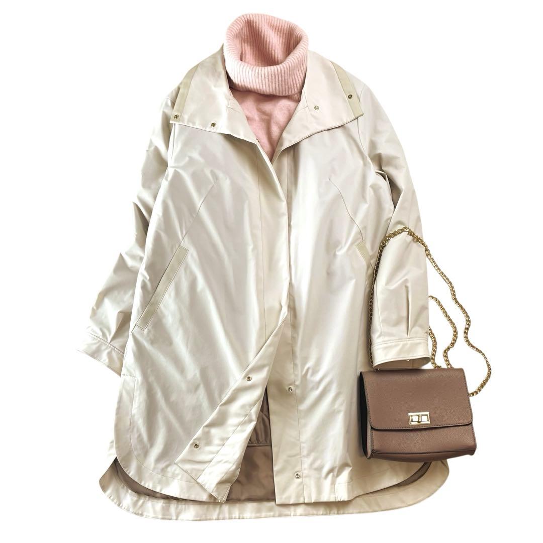 未使用タグ付 リフレクト ライナー付スプリングコート L ベージュ 定価4.1万