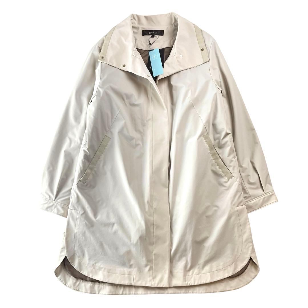 未使用タグ付 リフレクト ライナー付スプリングコート L ベージュ 定価4.1万