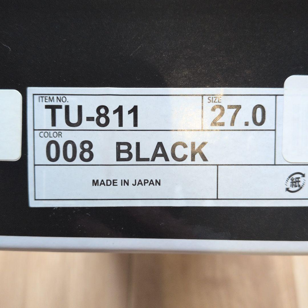 新品 日本製 texcy luxe ブラック ビジネスシューズ 27cm