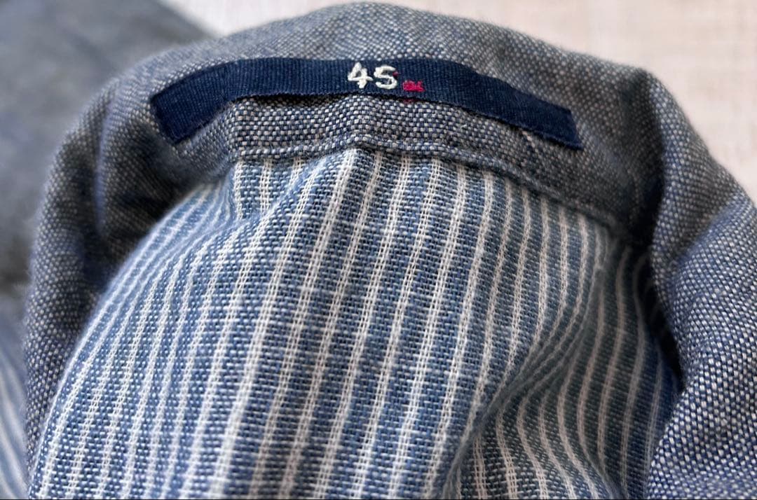 45R インディゴのラフなハーフコート 3 / 45rpm umii908