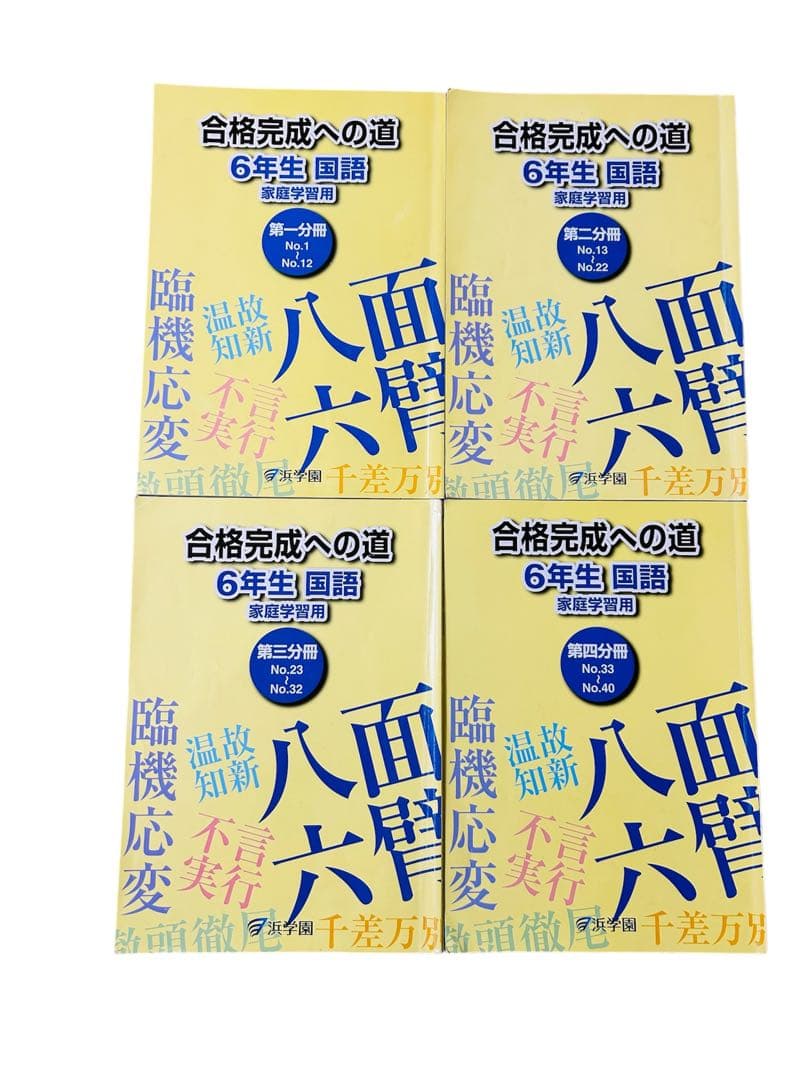 浜学園 小6入試国語 10冊セット　合格完成への道／完全制覇／知識分野の達人
