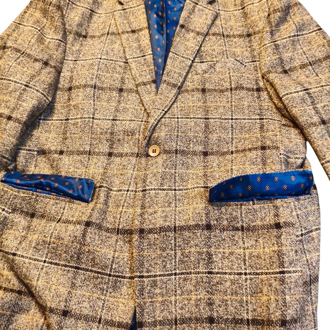 極美品　ASAKUSAIREN 3ピース スーツセット 大きいサイズ チェック柄