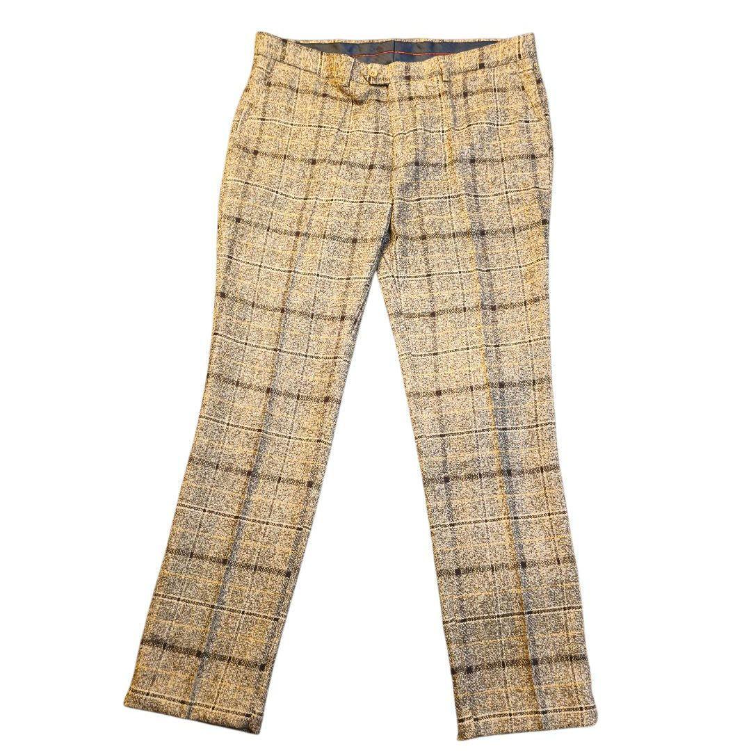 極美品　ASAKUSAIREN 3ピース スーツセット 大きいサイズ チェック柄