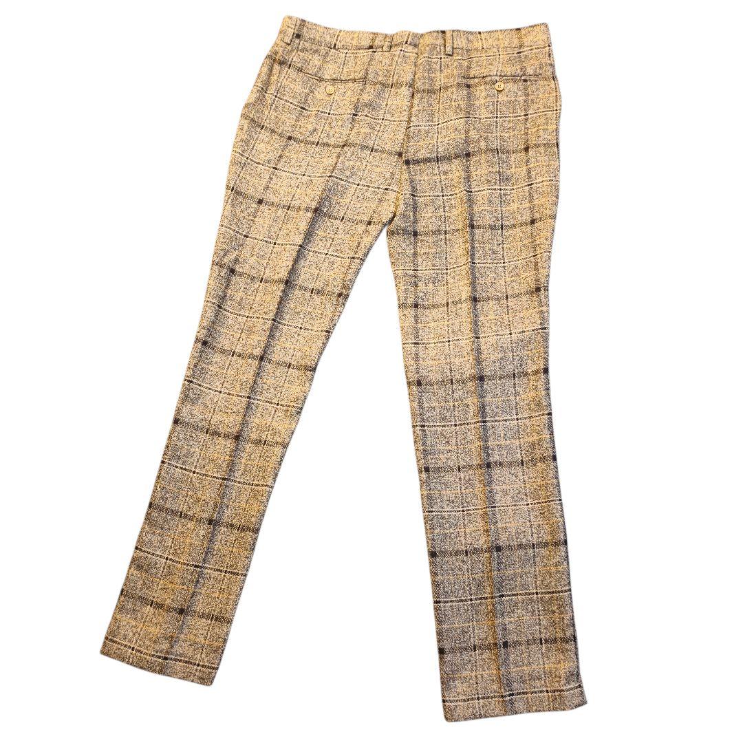 極美品　ASAKUSAIREN 3ピース スーツセット 大きいサイズ チェック柄