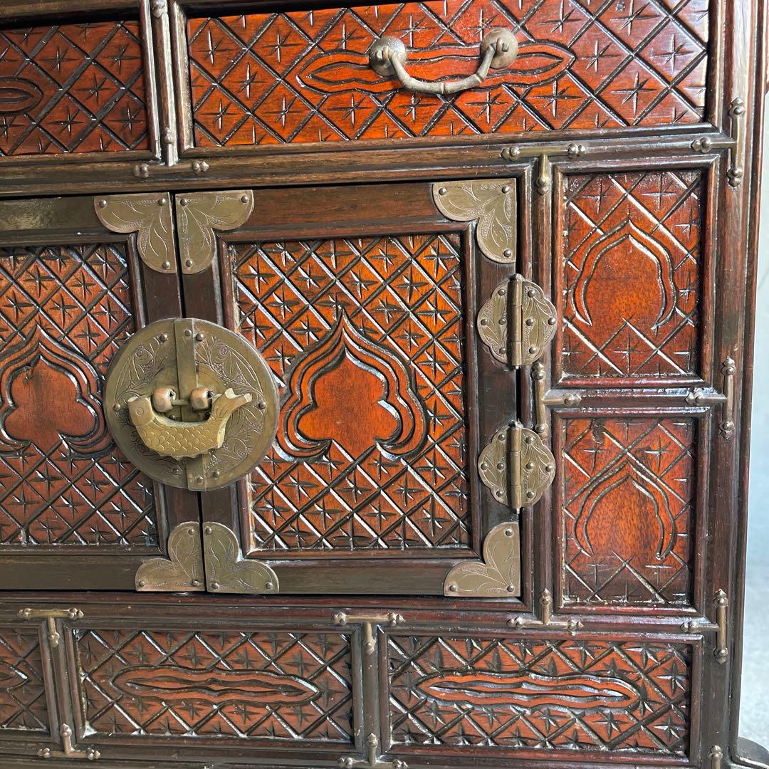 李朝家具　バンダジ　朝鮮家具　オールドヴィンテージ