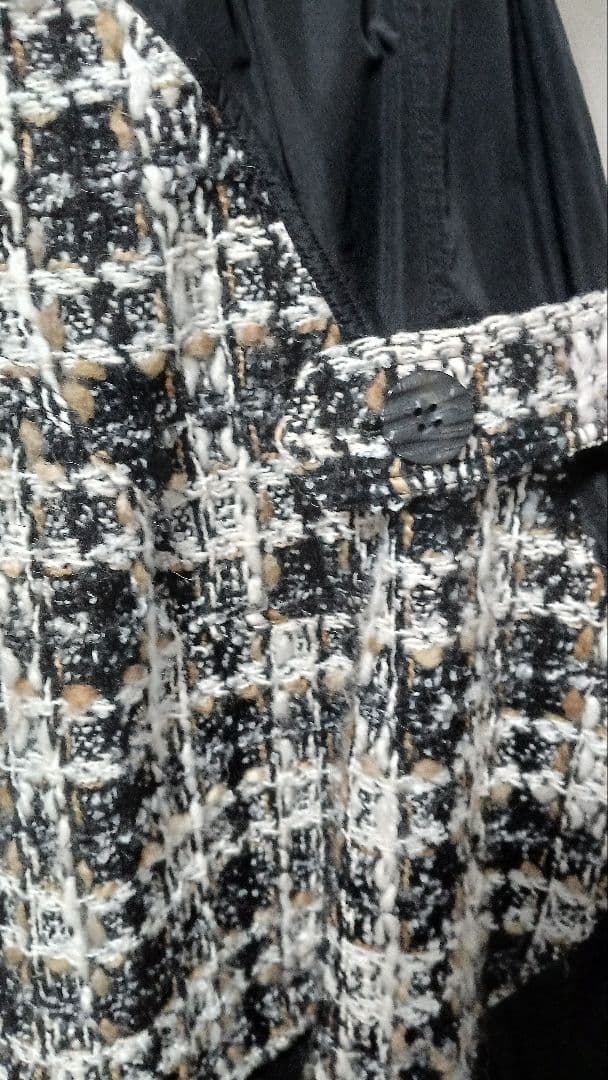 12万　エイココンドウロングベストとスカート/レリアン革バッグ/未使用トップス