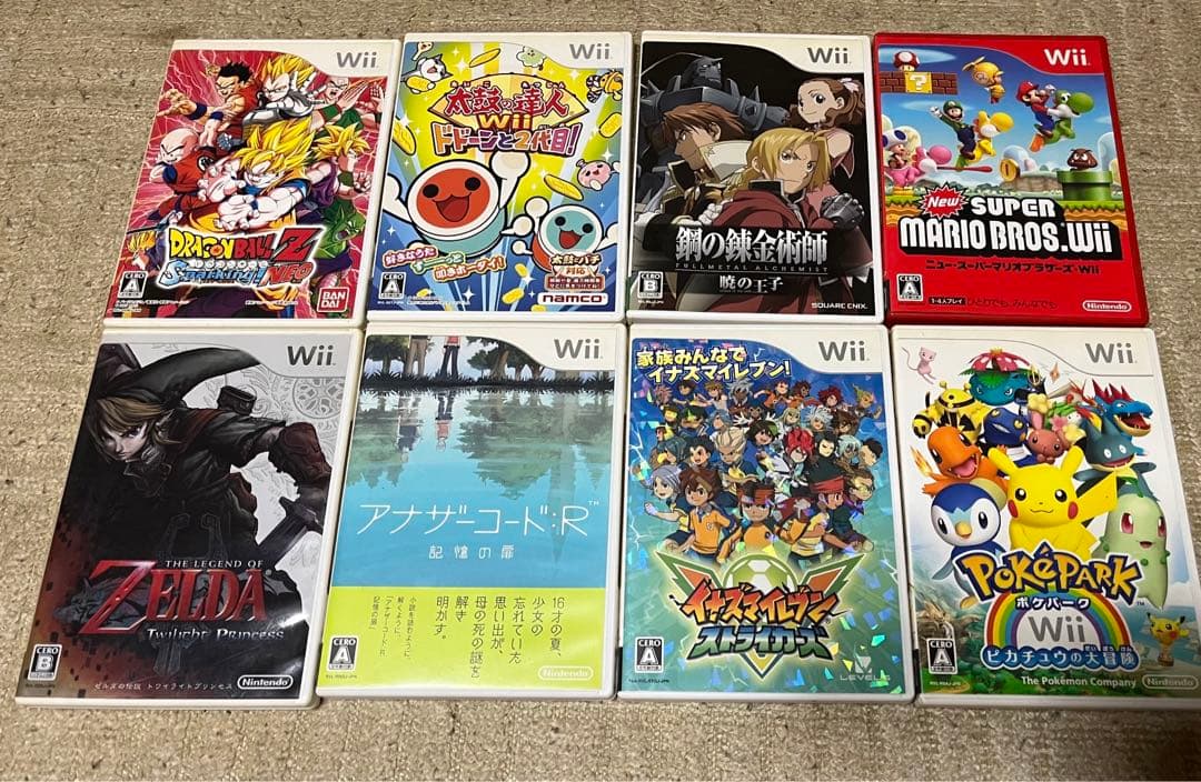 Nintendo Wii RLV-001(JPN) ソフト17本セット