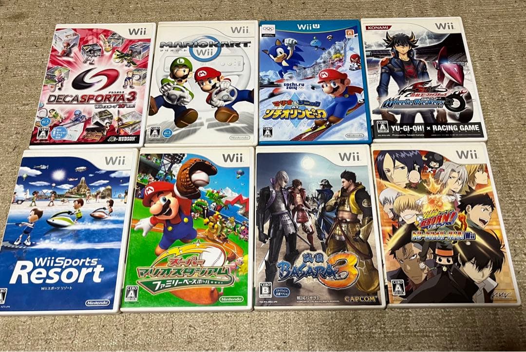 Nintendo Wii RLV-001(JPN) ソフト17本セット