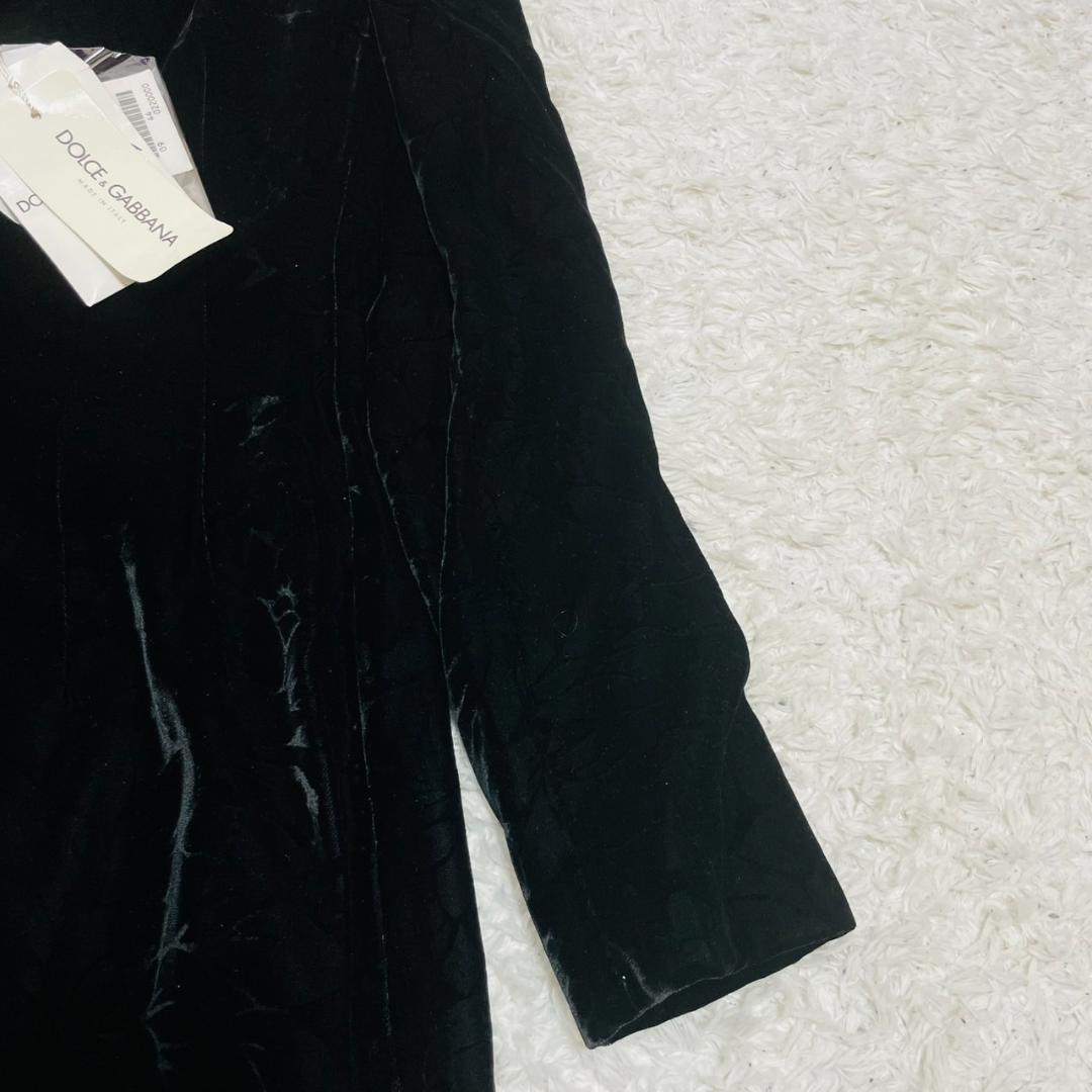 新品タグ付 44サイズ! ドルチェアンドガッバーナ チェスターコート ベロア