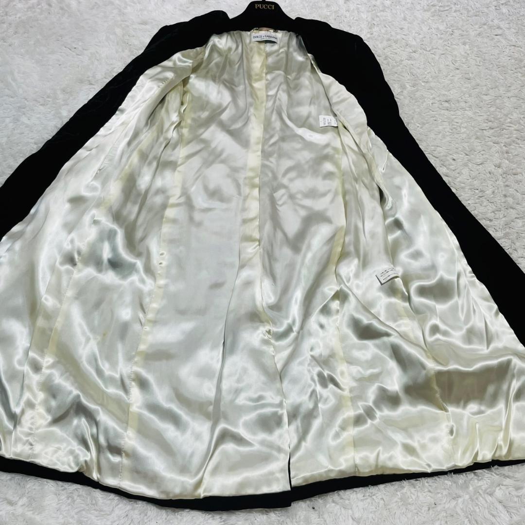 新品タグ付 44サイズ! ドルチェアンドガッバーナ チェスターコート ベロア