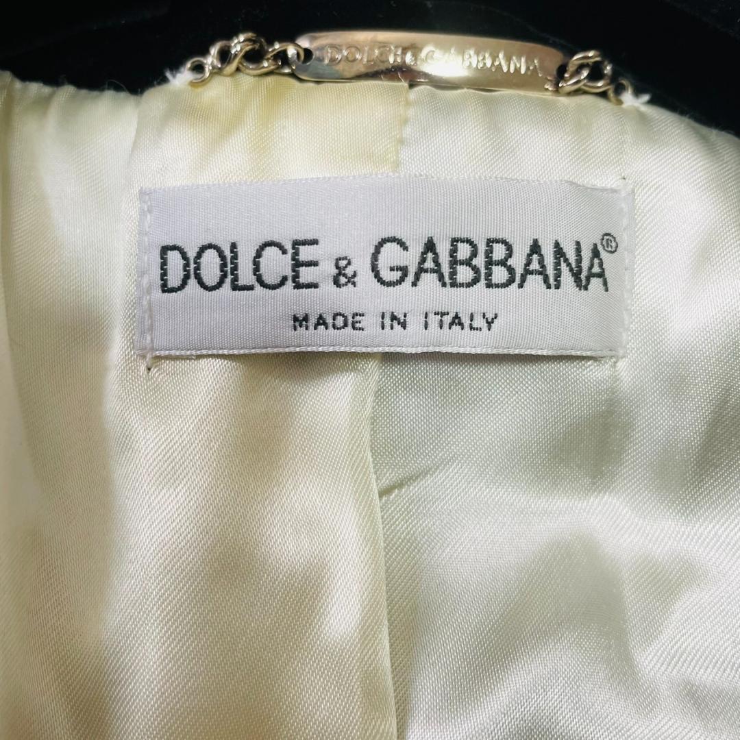 新品タグ付 44サイズ! ドルチェアンドガッバーナ チェスターコート ベロア