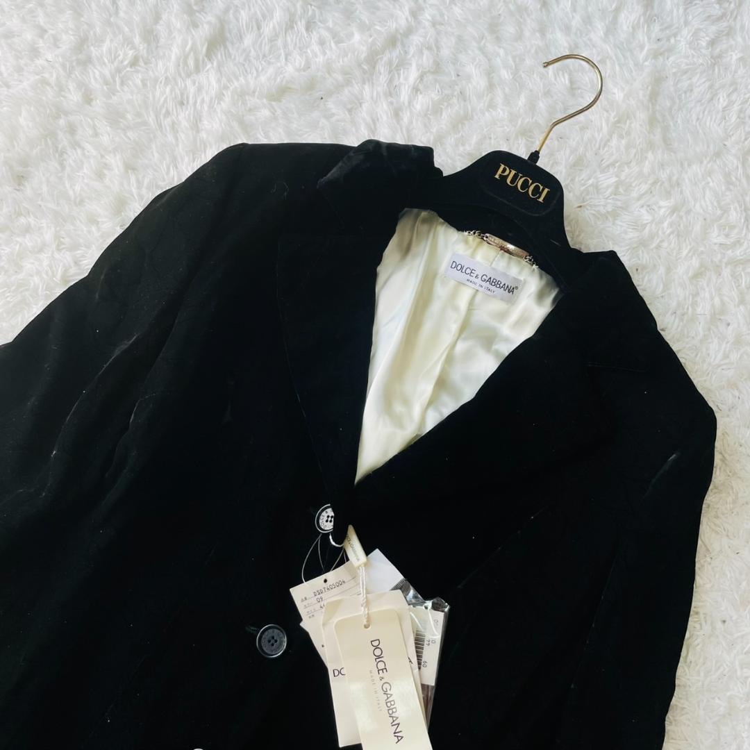 新品タグ付 44サイズ! ドルチェアンドガッバーナ チェスターコート ベロア
