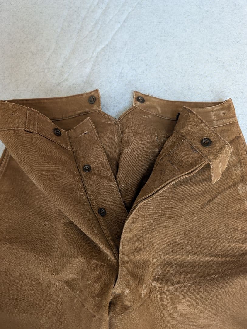 1950s SNCF フランス国鉄 レイルロードパンツ 針刺しバックシンチ