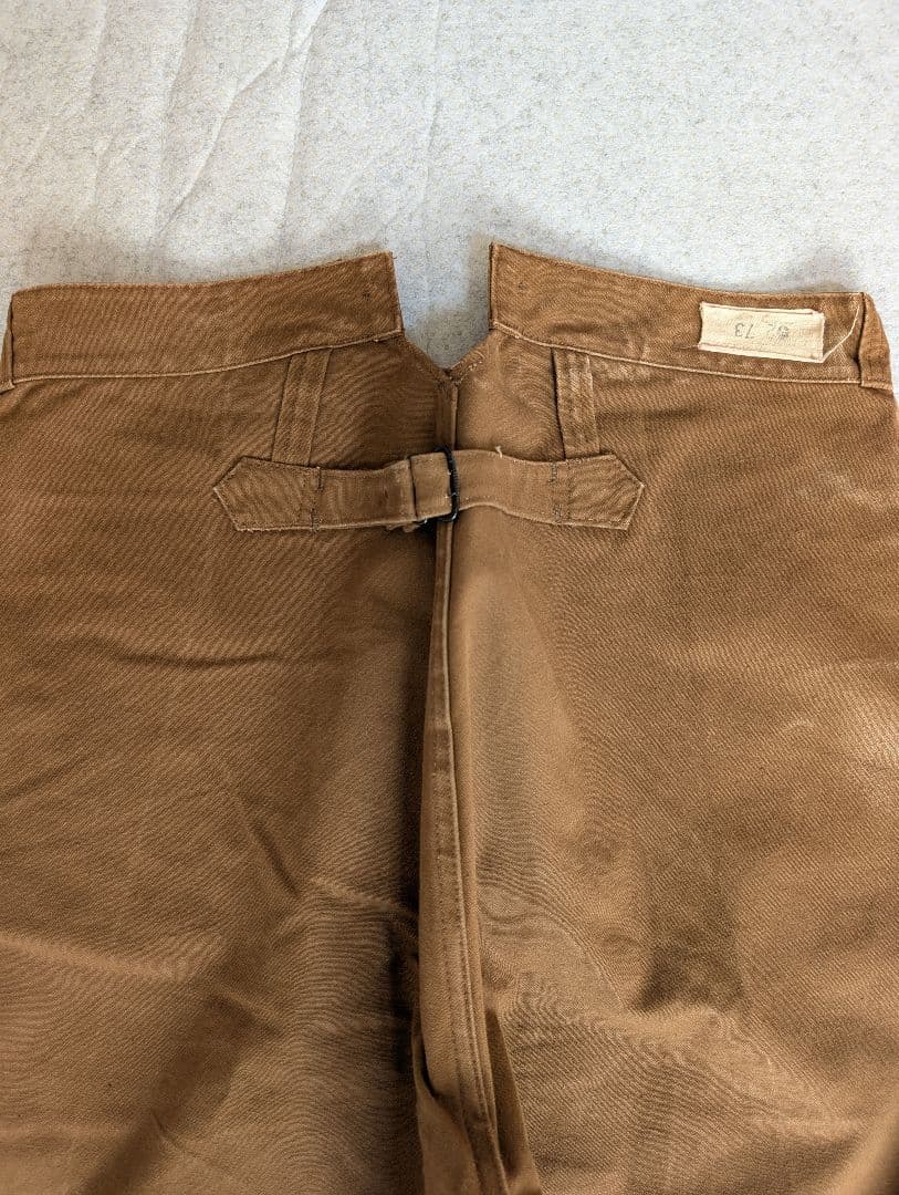 1950s SNCF フランス国鉄 レイルロードパンツ 針刺しバックシンチ