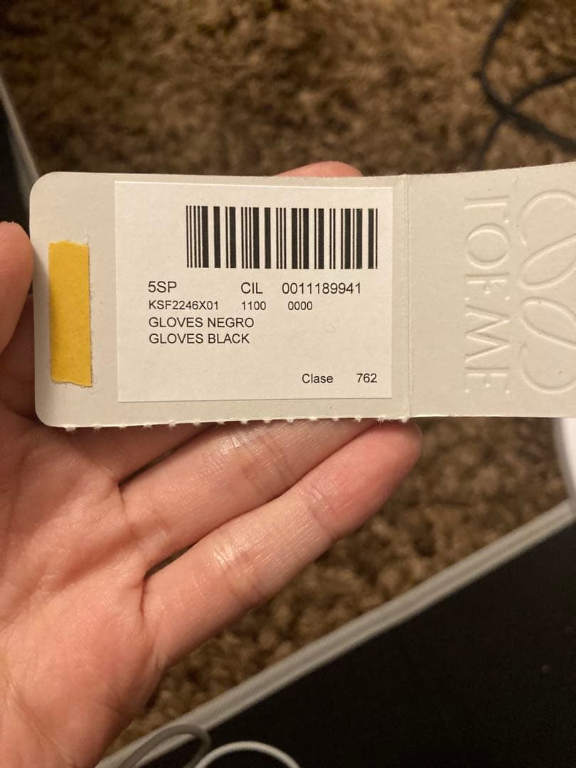 極美品 LOEWE ロエベ カシミヤグローブ 手袋 ブラック