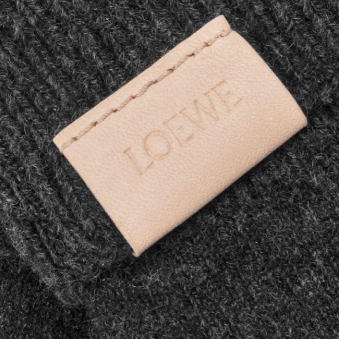 極美品 LOEWE ロエベ カシミヤグローブ 手袋 ブラック