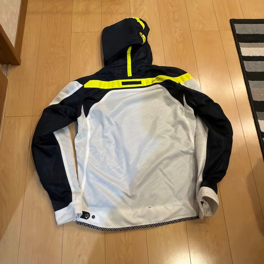 クシタニのK-2422フルメッシュパーカージャケット（イエロー/ブラック）