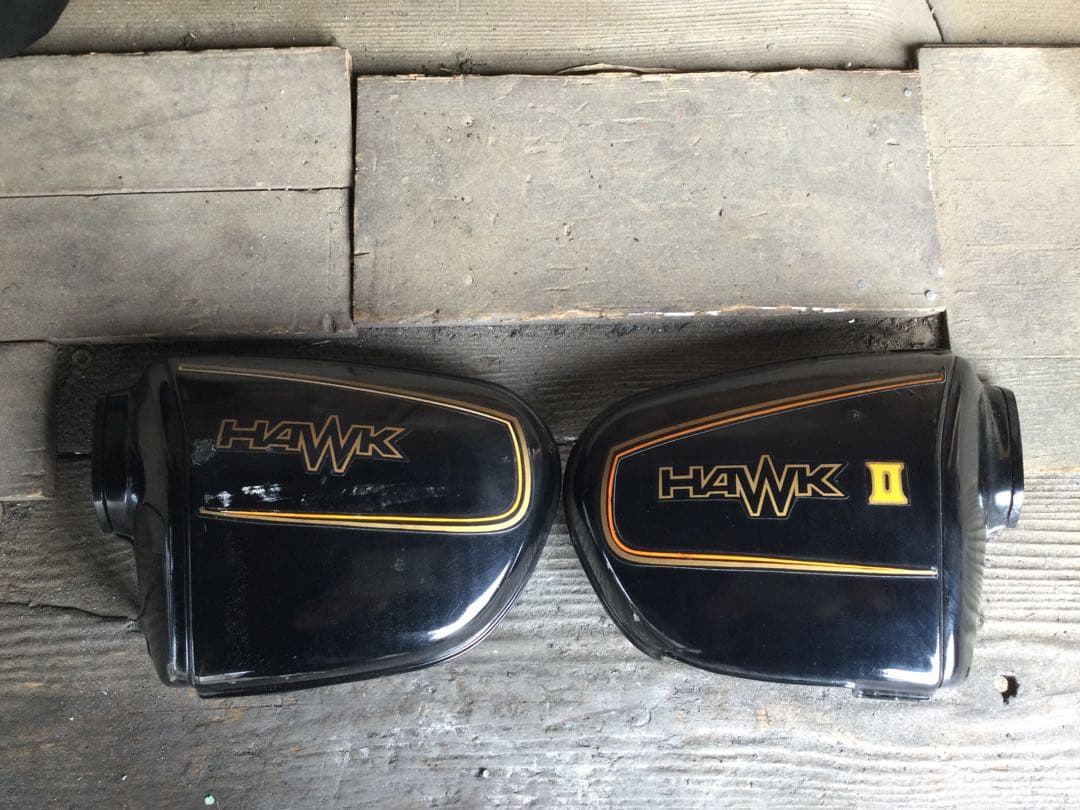 【2】CB400T CB250T 純正 サイドカバー ホーク バブ ホンダ