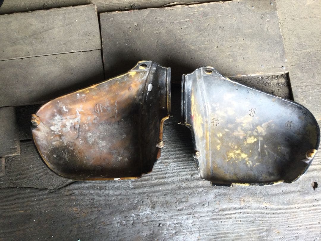 【2】CB400T CB250T 純正 サイドカバー ホーク バブ ホンダ