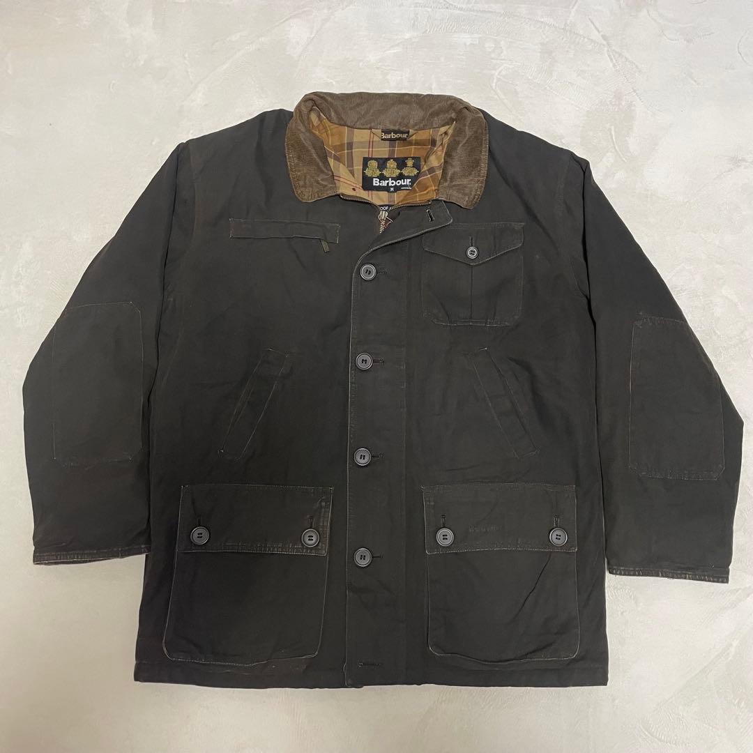希少 90s バブアー barbour オイルドコットンジャケット 6ポケット